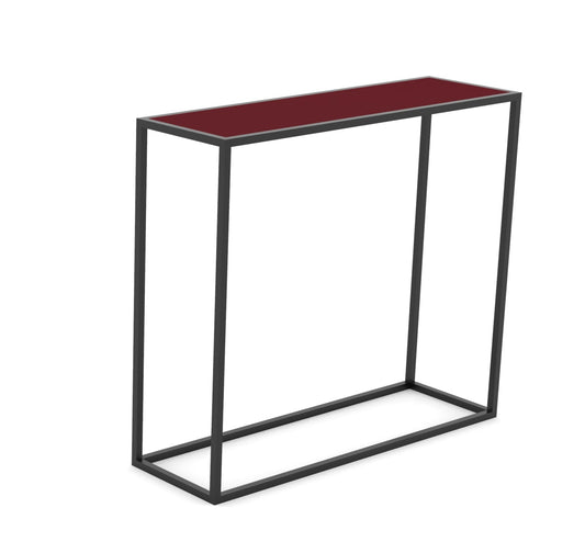 Consolle Flamingo con Top Rosso 80x25x70 cm