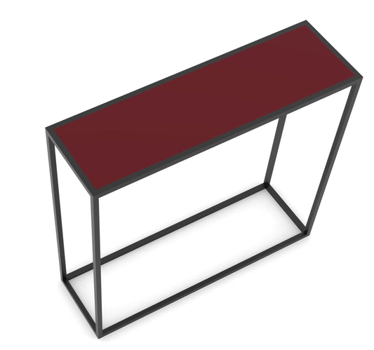 Consolle Flamingo con Top Rosso 80x25x70 cm